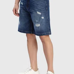 Bene Kleed Men Washed Denim Shorts Technology image 4