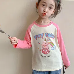 LULU & SKY Girls Printed Extended Sleeves Applique T-shirt image 5