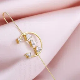 DressBerry Gold-Plated Alloy Cubic Zirconia Earrings-picture-35