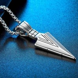 J.S ENTERPRISES Men Arrow Pendant Chain & Dragon Eye Ring Jewellery Set-picture-15