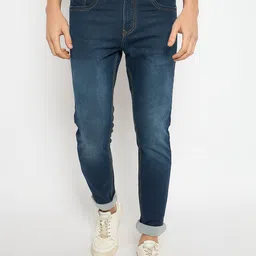 Duke Men Slim Fit Light Fade Stretchable Jeans-image-83