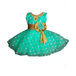 dress collection Baby Girls Midi/Knee Length Festive/Wedding Dress (Green, Sleeveless)Nice Dress-picture-31