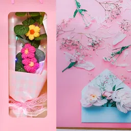 Cortina Pink And Green Artificial Flower image 4