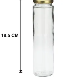 1ST TIME Set Of 10 Transparent Glass Freezer Safe Water Bottle image 2