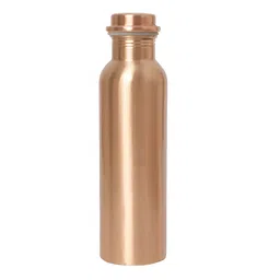 INTERNATIONAL GIFT Copper-Toned Single Copper Solid Water Bottle-image-13