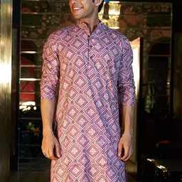 Shasak Men Geometric Printed Kurta-picture-36