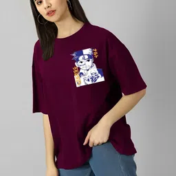 kintu parantu Women Printed Pockets T-shirt image 5