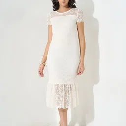 Honey by Pantaloons Ruffled Sheath Midi Dress image 4