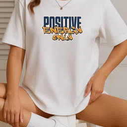 Women White Trendy Graphic Printed Drop Shoulder Oversized T-Shirt-image-91