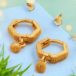 SHREE KRISHNA SHOPPING Gold-Plated Brass Earrings-picture-24