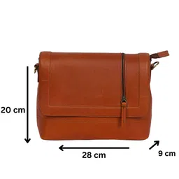 Celtic Leather Structured Sling Bag image 2