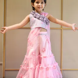 Fayon Kids Girls Embellished Top with Palazzos image 3