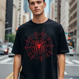 BENNY BROOKS Graphic Printed Drop-Shoulder Sleeves Cotton Oversized T-shirt-picture-20