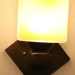 SOMIL Set of 4 White Glass Square Shaped Wall Lamp image 2