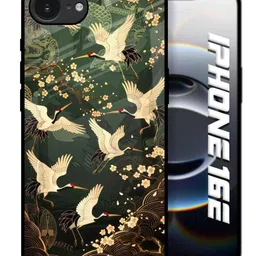 QRIOH Floral Printed Apple iPhone 16e Back Case Mobile Accessories-picture-15