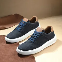 Overdrive Men Textured Leather Sneakers-picture-16