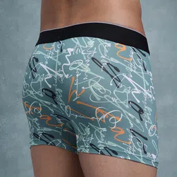 The Roadster Lifestyle Co Pack Of 2 Printed Mid Rise Trunks PACK OF 2-PV-Print-RO3-RO21-S image 2