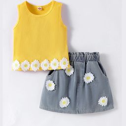 hopscotch 2-Pc Daisy Bloom Blouse & Skirt-picture-24