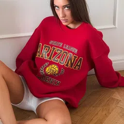 LULU & SKY Women Printed Sweatshirt image 3