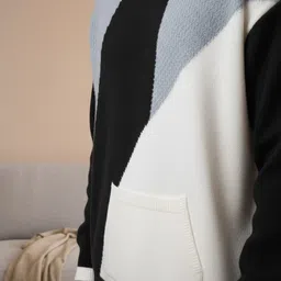 Mast & Harbour Men Colourblocked Pullover image 4