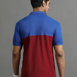 ECOLINE Clothing Men Antimicrobial Colourblocked Polo Collar T-shirt image 4