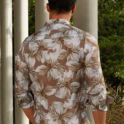 Campus Sutra Men Comfort Floral Printed Casual Shirt image 5