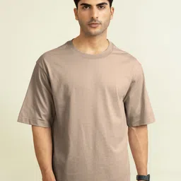 DAMENSCH Round Neck Drop-Shoulder Sleeves Oversized Casual T-shirt-picture-13
