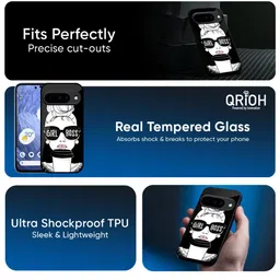 QRIOH Girl Boss Printed Sleek & Lightweight Google Pixel 10 Pro 5G Glass Back Case image 2