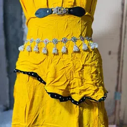 JollyStar Rajputi Bridal Kamarband Stones Studded & Beaded Waist Chain image 5