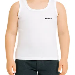 KidBee Boys Pack Of 3 Pure Cotton Basic Vests 1003-VST-445-3PC-VST-445-White-3PC image 5