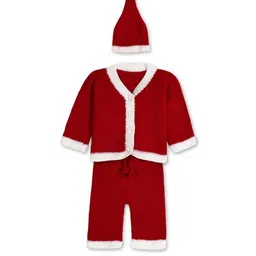 Tintin Kids Santa Claus Costume With Jacket, Bottom, Bag & Cap Set image 3