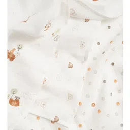 mothercare Infants Pack Of 3 Printed Cotton Muslins-picture-42