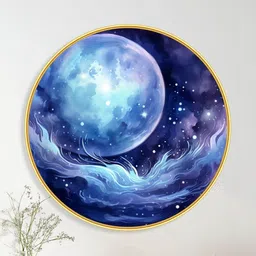 Livin'luxe Blue MDF Other Wall Paintings-picture-33