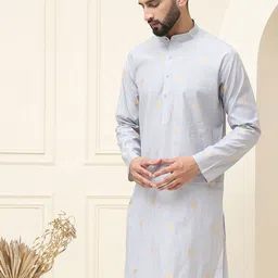 SOJANYA Men Leheriya Striped Kurta image 5