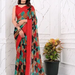 Pionex Pure Chiffon Saree image 5