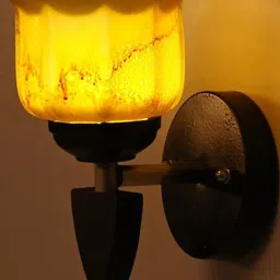 SOMIL Yellow Glass Cylinder Wall Lamps-picture-19