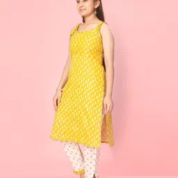 BAESD Girls Ethnic Motifs Printed Daily Cotton Straight Kurta-image-53