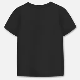 YK X Trampoline Kids Pack Of 2 Typography Printed Round Neck T-shirt With Joggers image 4