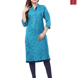 B2F Manufacturing & Designing Kurti Women Pack of 2 Floral Printed Maternity Cotton Kurtas-picture-44