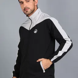 GNOCKFACE Men Colourblocked Lightweight Training or Gym Sporty Jacket image 2