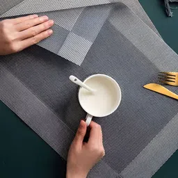 TASKHOUSE 4-Pcs Textured Heat-Resistant Table Placemats image 5