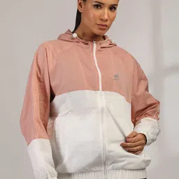 HRX by Hrithik Roshan Women Hooded Colourblocked Windcheater Sporty Jacket-picture-38