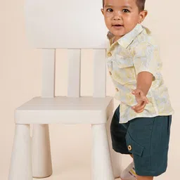 LOYZO-LOYAL TO JOY Boys Printed Shirt with Shorts image 2