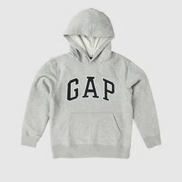 GAP Boys Hooded Letter Print Sweatshirt image 1