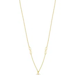 SZN Women Set of 2 Brass Gold-Plated Layered Necklace image 4