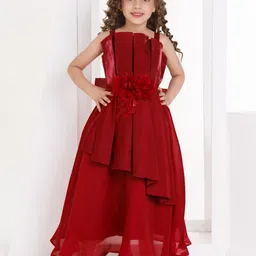 Peppermint A-Line Maxi Dress LL-GWN-21-2242-17354-Maroon-Maroon-picture-38