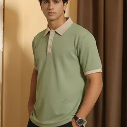 HERE&NOW Polo Collar Short Sleeves Regular Fit T-shirt image 4