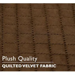 Bajo's Brown Velvet 2 Piece Sofa Cover image 2