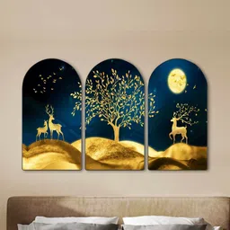 Livin'luxe Multicoloured MDF Other Wall Paintings-picture-35