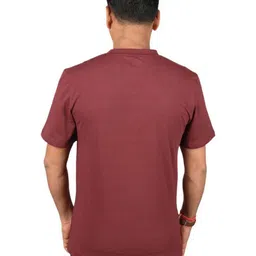 JUMP USA Men Solid Round Neck Cotton T-shirt image 4